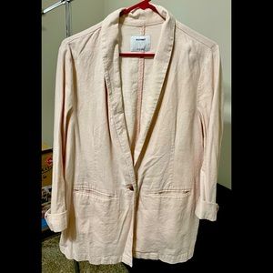 Old Navy Linen blend blazer light pink